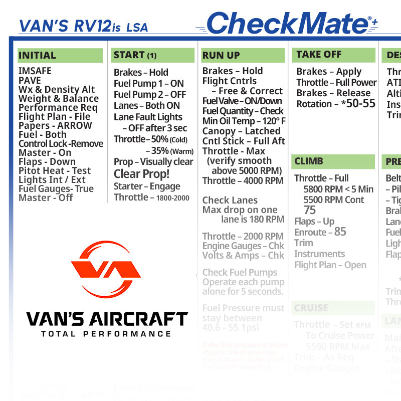 Van's RV-12is - Light Sport Aircraft